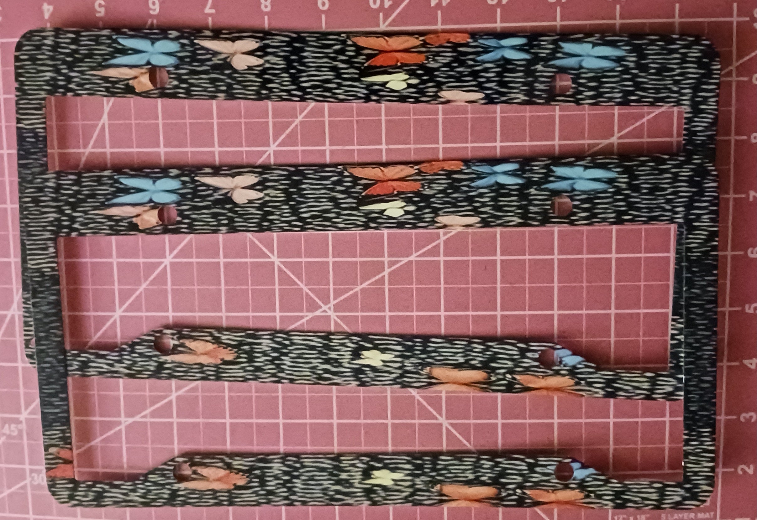 Butterfly license plate frame